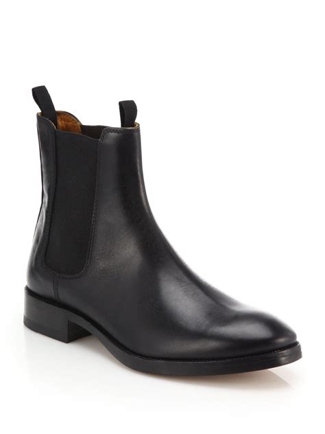 Classic chelsea boots in leather 